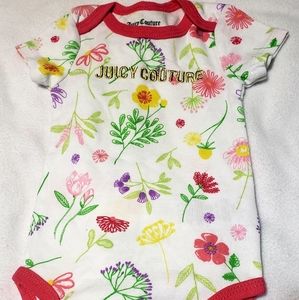Juicy Couture Floral Onesie